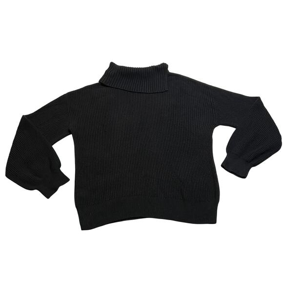 Talbots Turtleneck Ribbed Knit Pullover Sweater Size Large Minimalist Cozy - Picture 1 of 8